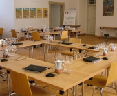 Sál Národního vinařského centra ve Valticích připraven